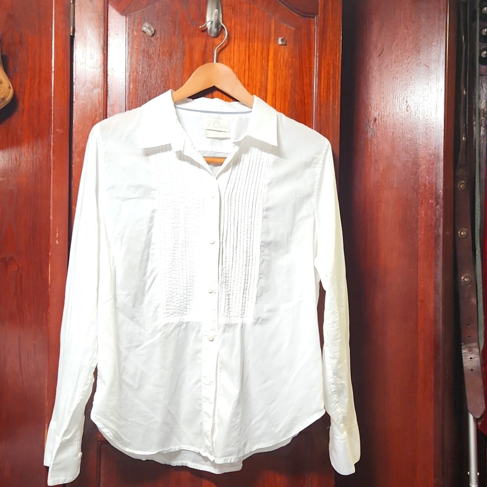 J Crew tuxedo shirt